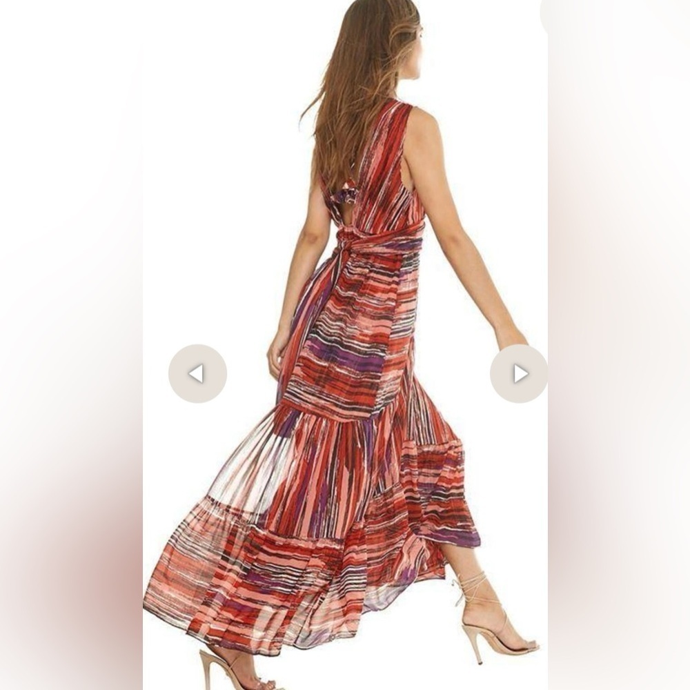 Misa Los Angeles Striped Multicolor Maxi Dress - Picture 3 of 10